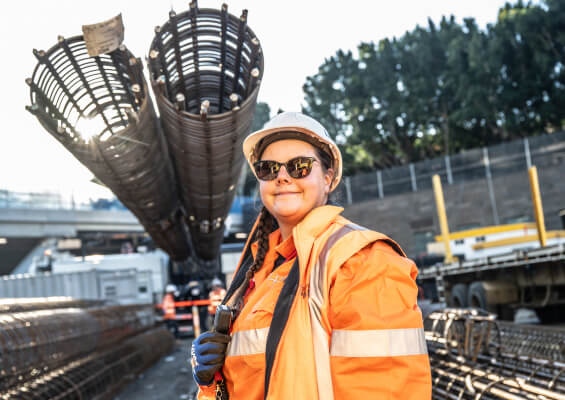 Photo of a woman smiling to camera